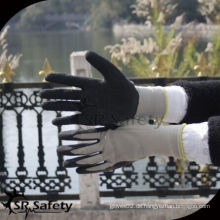 SRSAFETY 13G Nylon Crinkle Latex beschichtete Handschuhe / Proben für freie / Arbeitshandschuhe